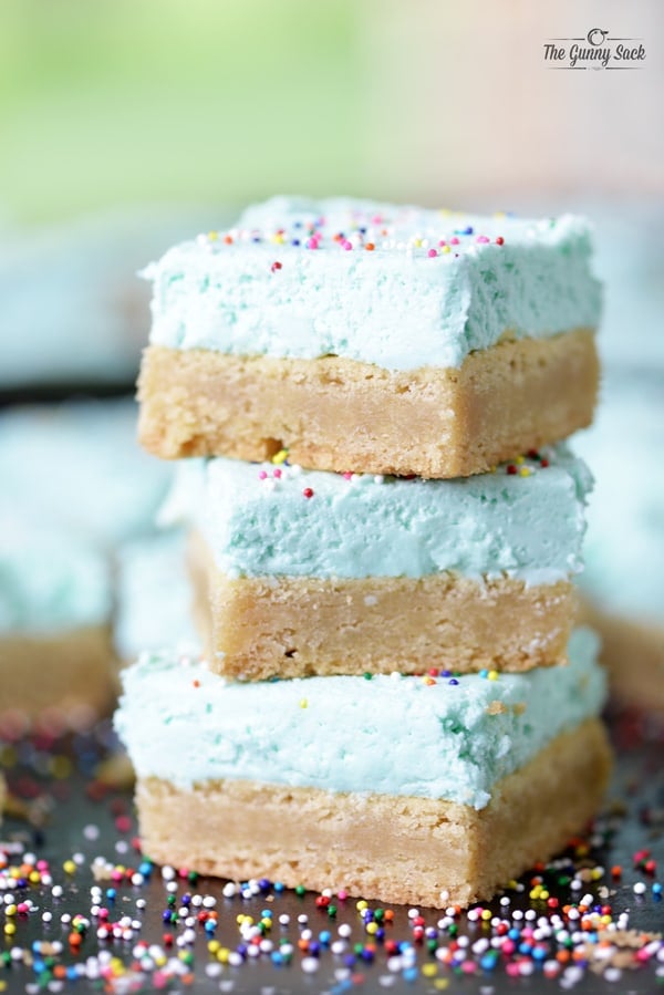Brown Butter Sugar Cookie Bars Stack