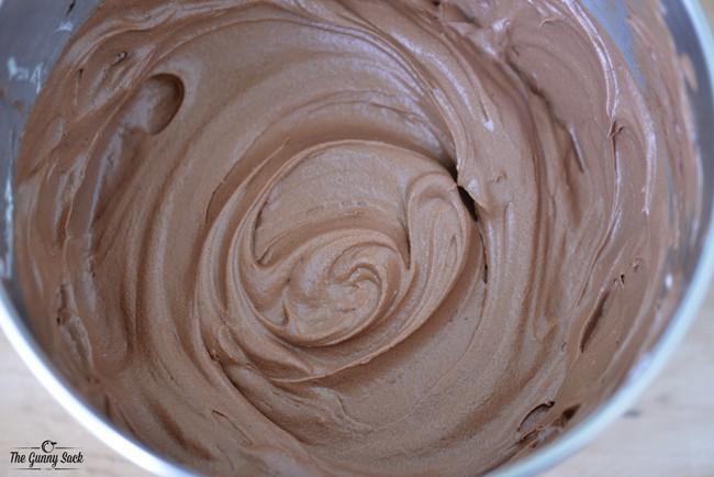 French Silk mixture in bowl