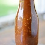 Stir Fry Sauce in a glass bottle