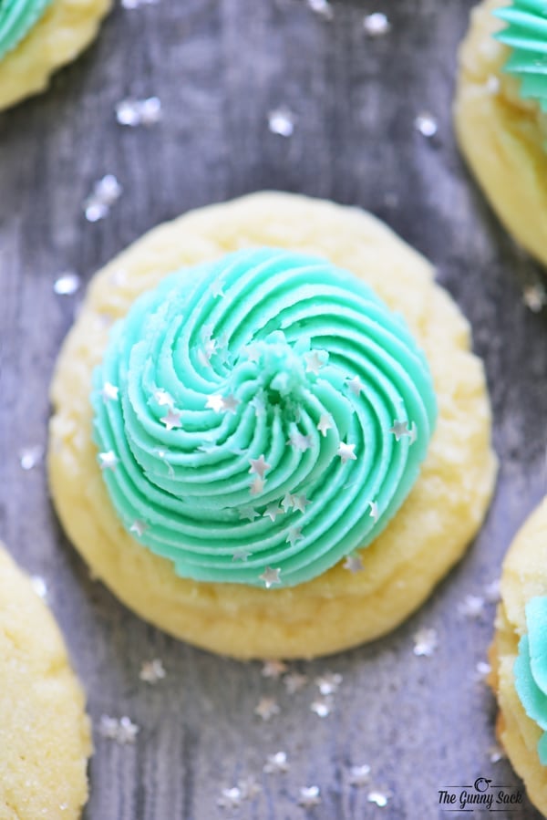 Frosted Sugar Cookies from above
