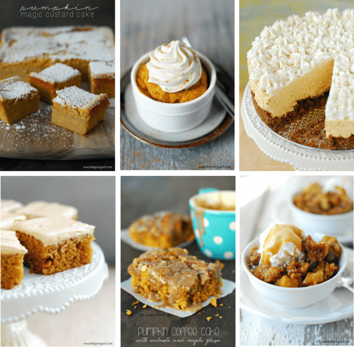 pumpkin recipes collage
