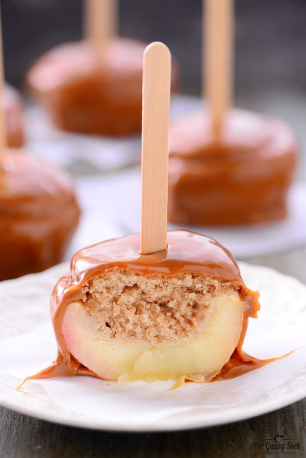 Caramel Apple Cupcake On A Stick