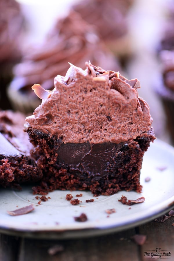 Chocolate Truffle Cupcake Inside View