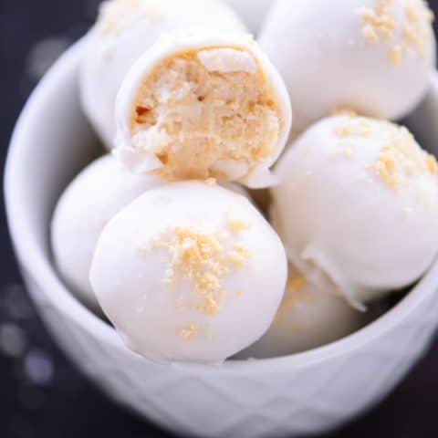 Frosted Vanilla Cookie Truffles Recipe