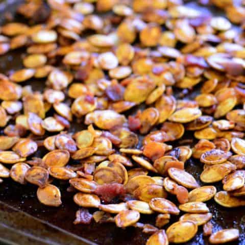 Roasted Pumpkin Seeds With Bacon