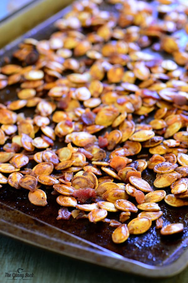 Roasted Pumpkin Seeds With Bacon