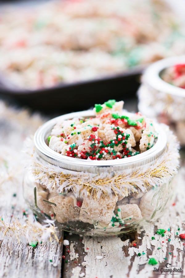 Christmas Sugar Cookie Chex Party Mix