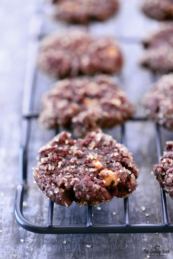 Crispy Chocolate Peanut Butter Pudding Cookies No Cooling Rack