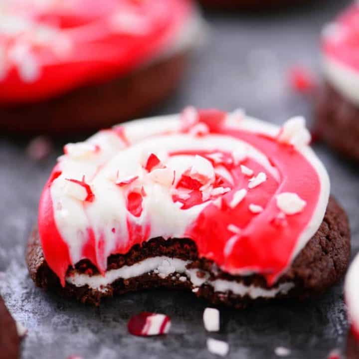 Chocolate Peppermint Swirl Cookies Stuffed With A Peppermint Patty
