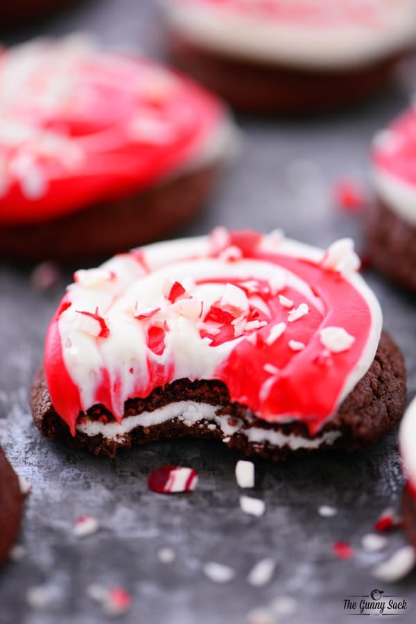 Chocolate Peppermint Swirl Cookies Stuffed With A Peppermint Patty