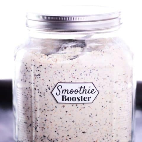 Smoothie Booster Recipe With Protein Powder, Chia Seeds and Ground Flaxseeds