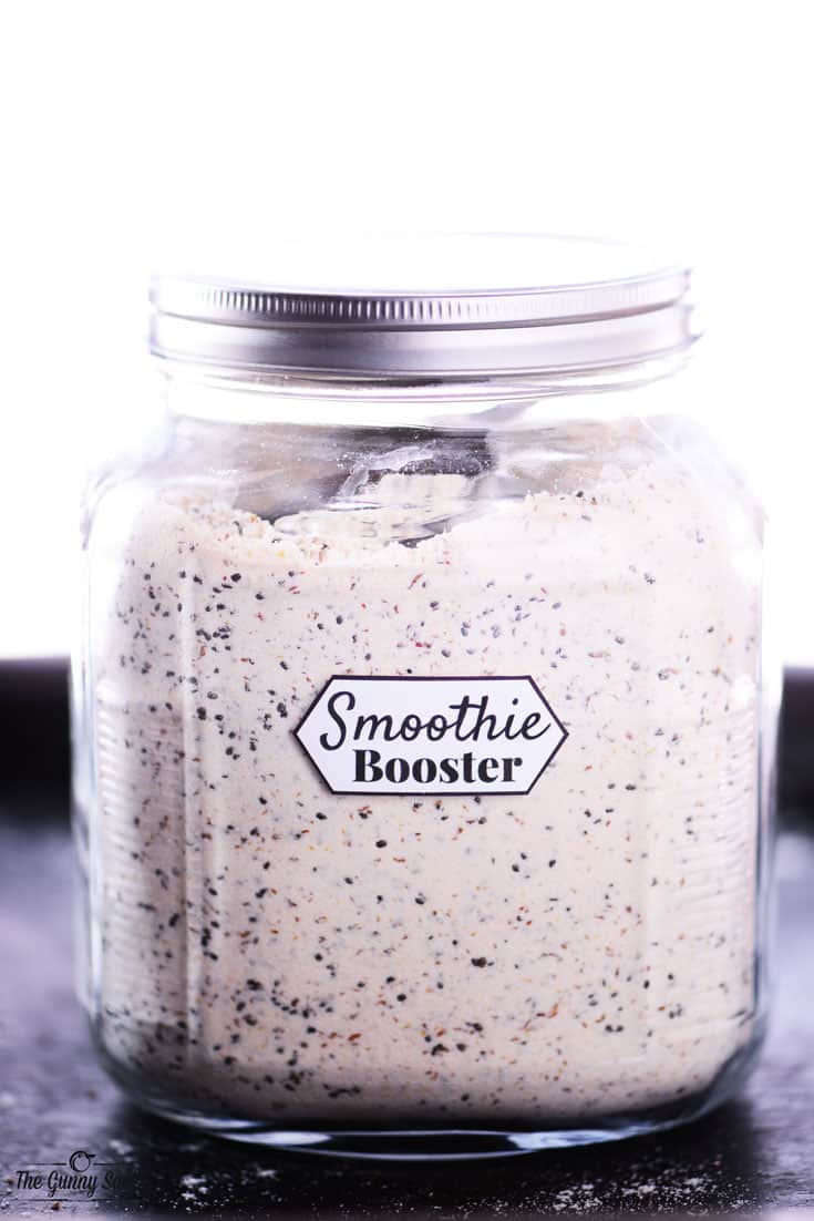 Smoothie Booster Recipe With Protein Powder, Chia Seeds and Ground Flaxseeds