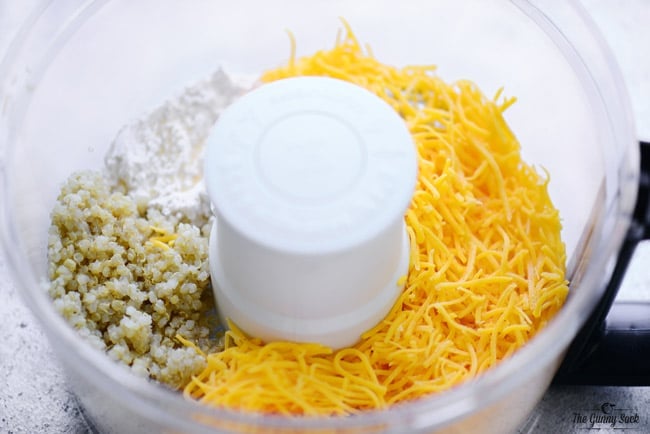 Cheese Donuts in food processor