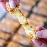 Pretzel Crusted Mozzarella Cheese Sticks