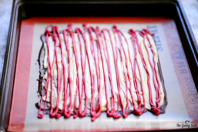 Red Layer of Peppermint Swirl Bark