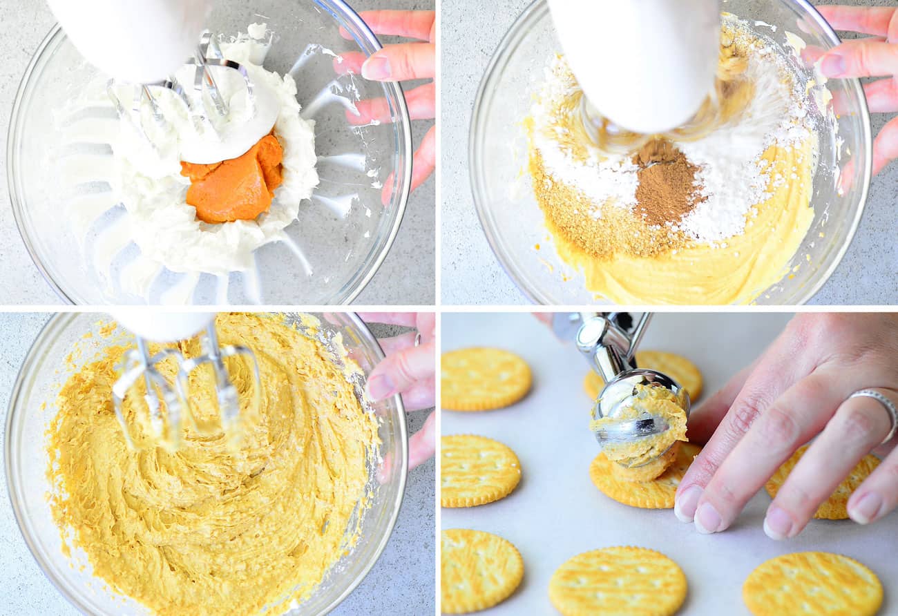 Cheesecake Mixture Pumpkin Ritz Cookies