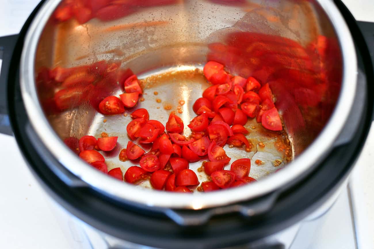 Sauteed Tomatos in instant pot