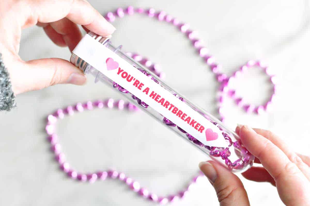 You're A Heartbreaker Test Tube Valentine Necklace