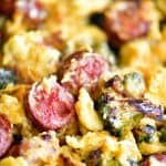 Breakfast Skillet Recipe Sausage, Broccoli, and Scrambled Eggs