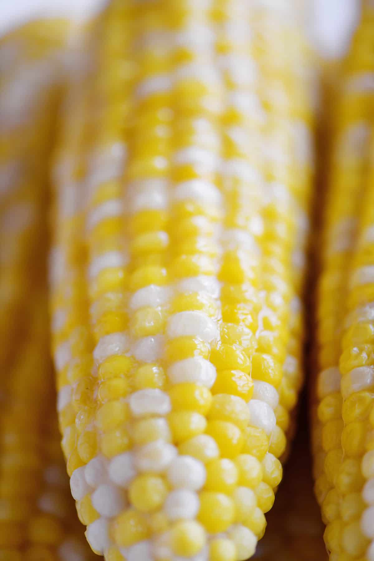 cooked Instant Pot corn on the cob