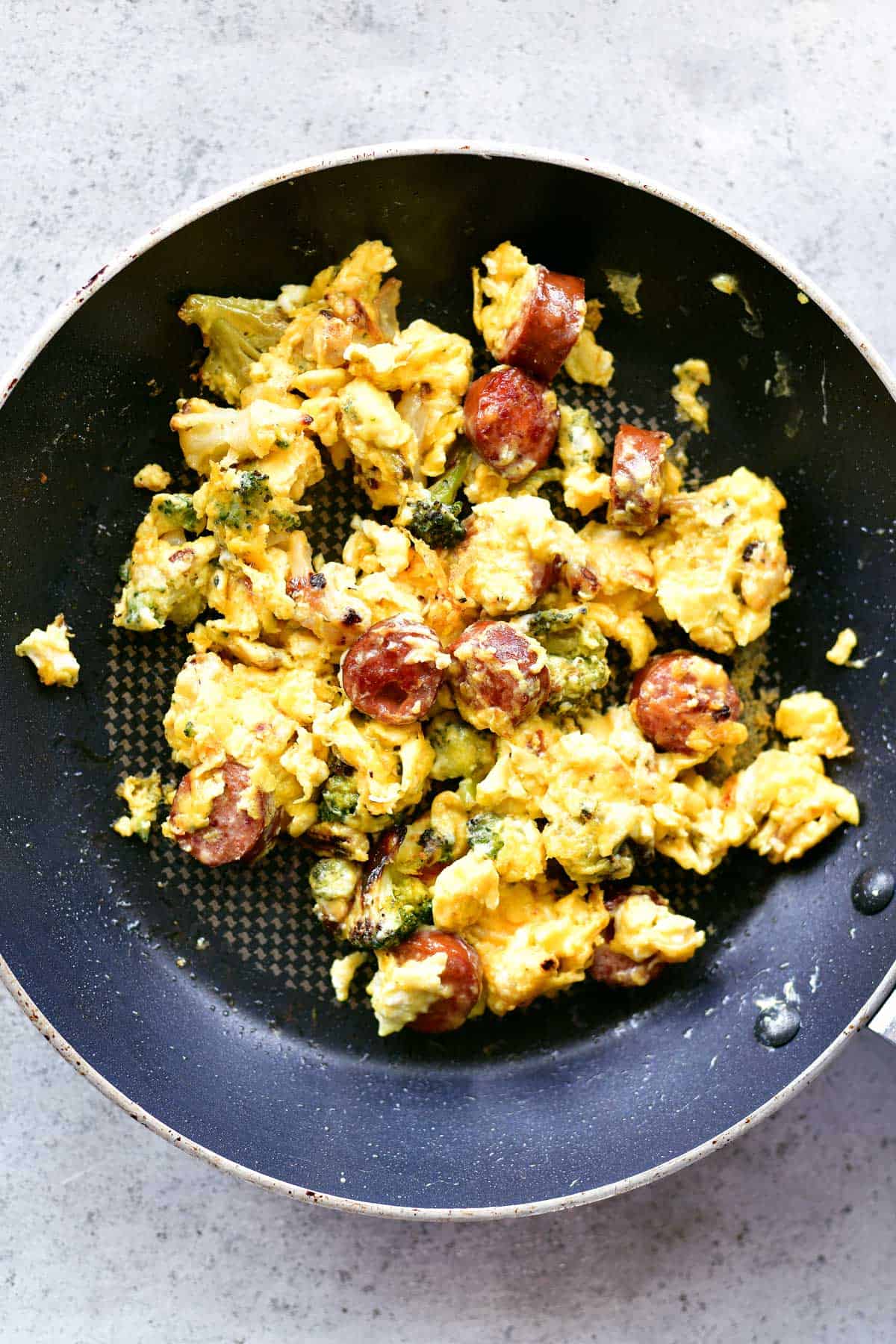 breakfast skillet scrambled in pan