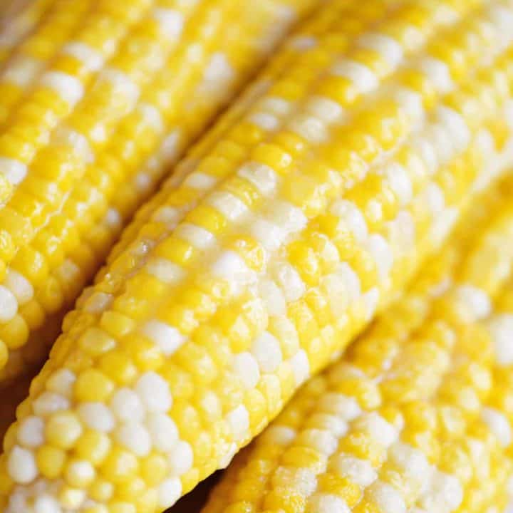 Instant Pot corn on the cob buttered