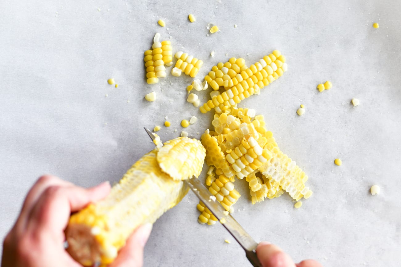 cut corn from cob