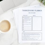 Thanksgiving Countdown Planner and Checklist