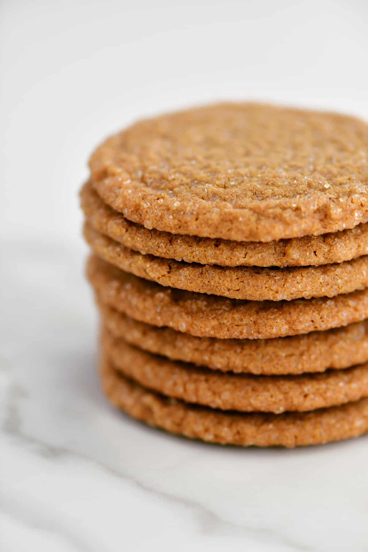 stack of molasses cookies