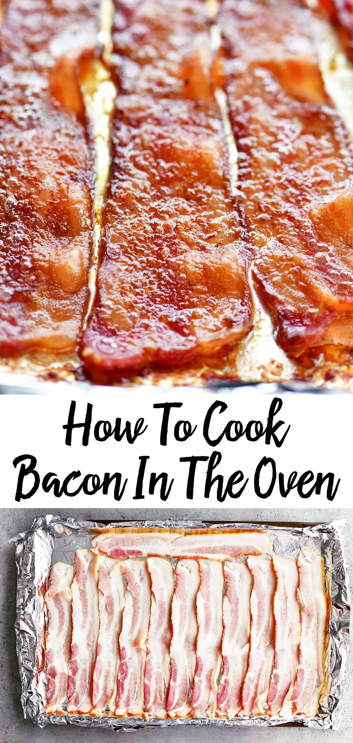 how to cook bacon in the oven pin