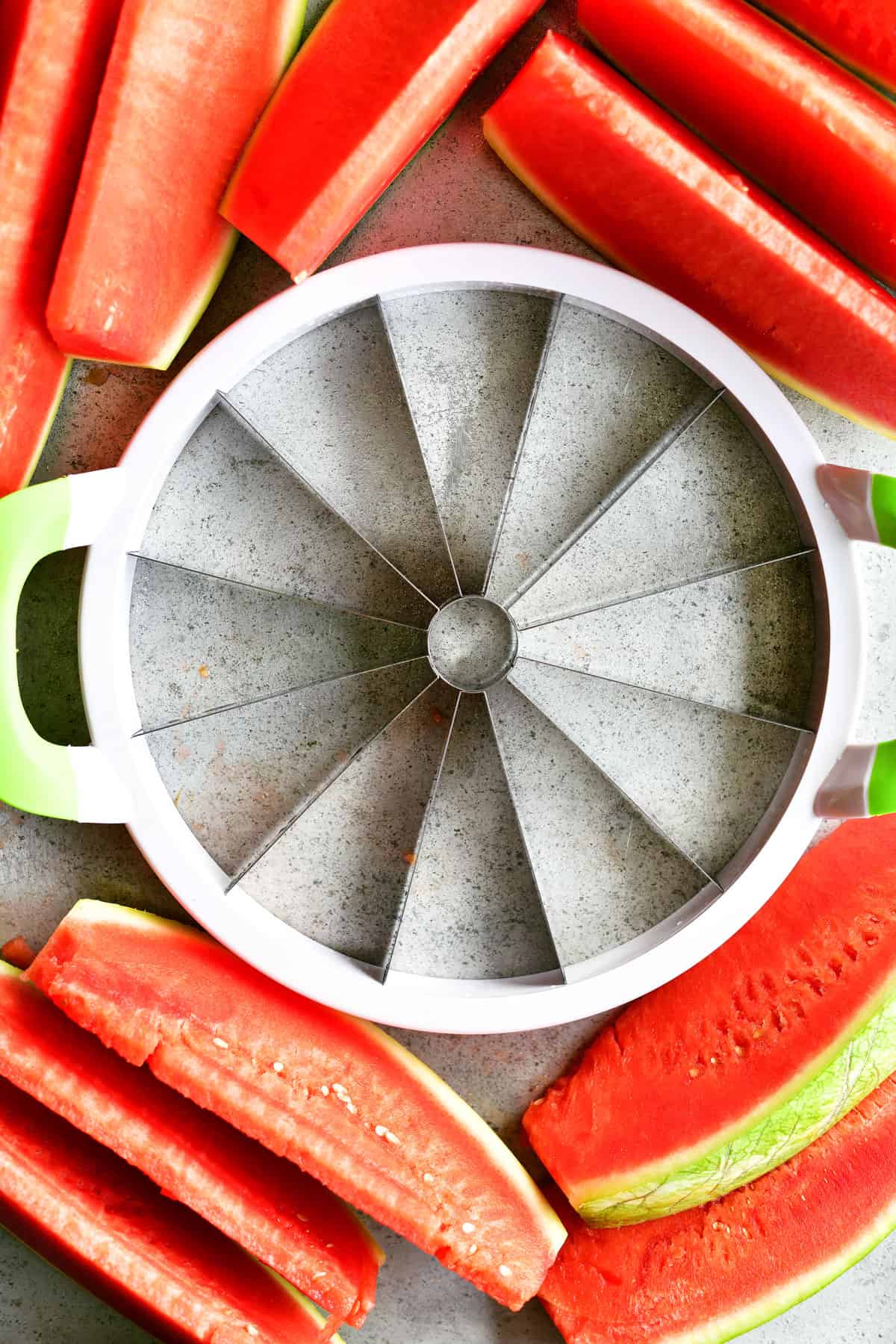 watermelon slicer with watermelon wedges