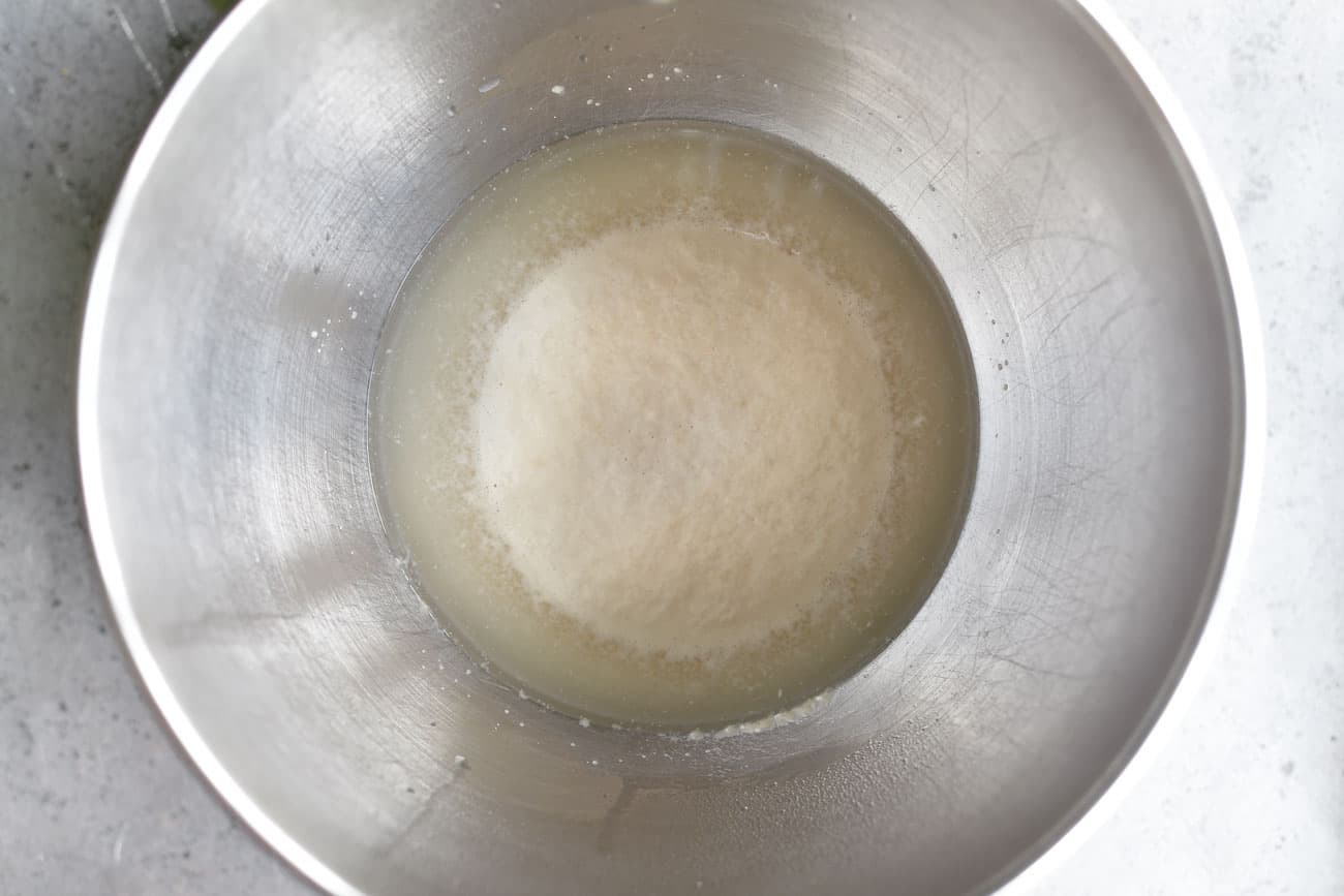 yeast proofing in bowl