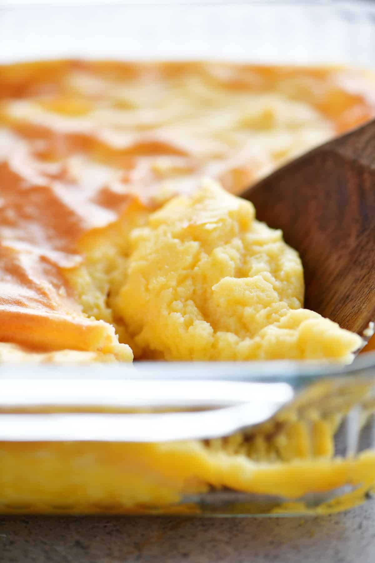 baked mashed potatoes scoop