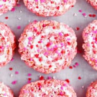 Valentine Pinwheels Pink Rice Krispies Treats