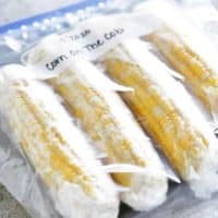 frozen corn on the cob in a bag