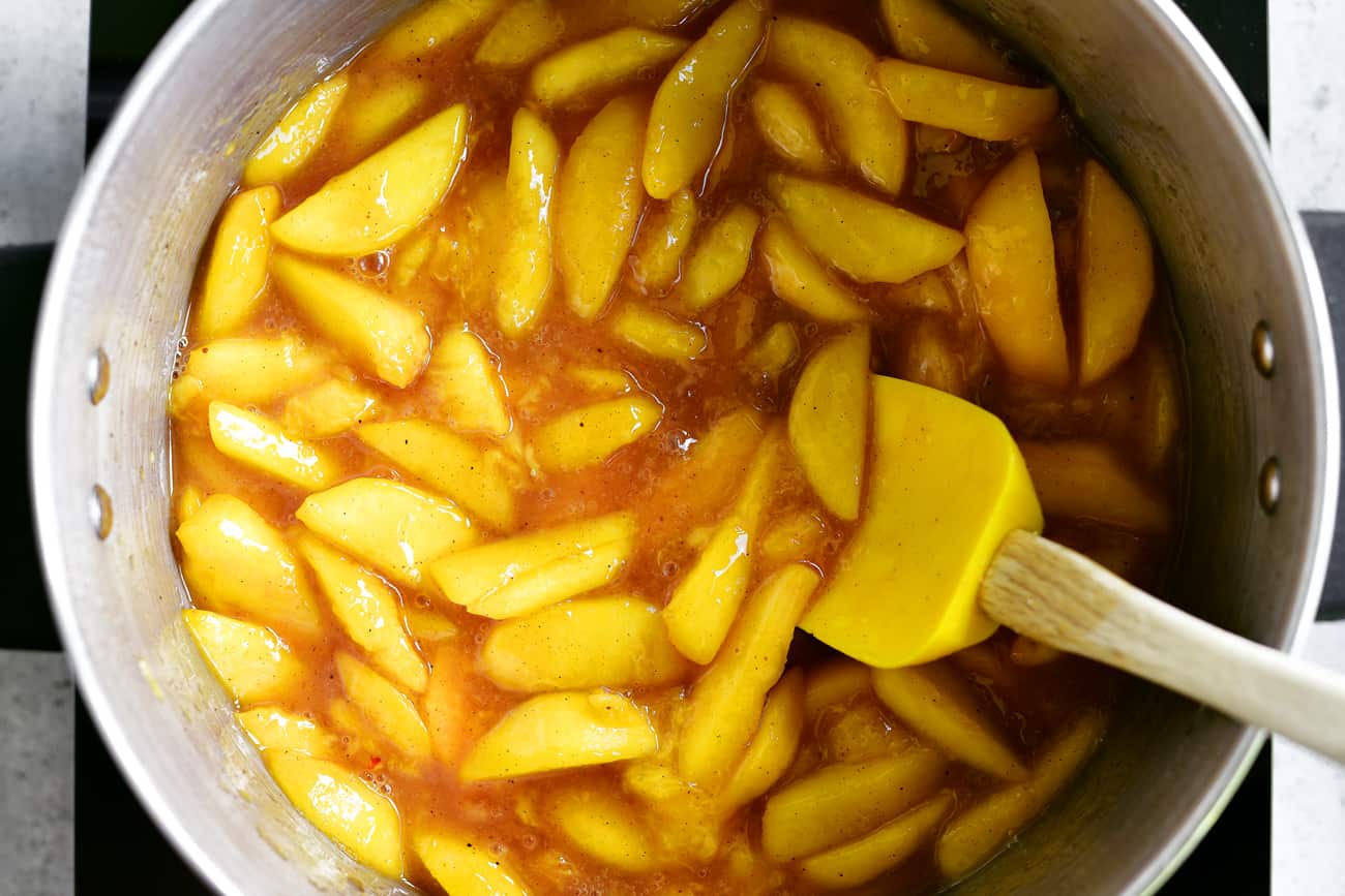 cooked peach pie filling