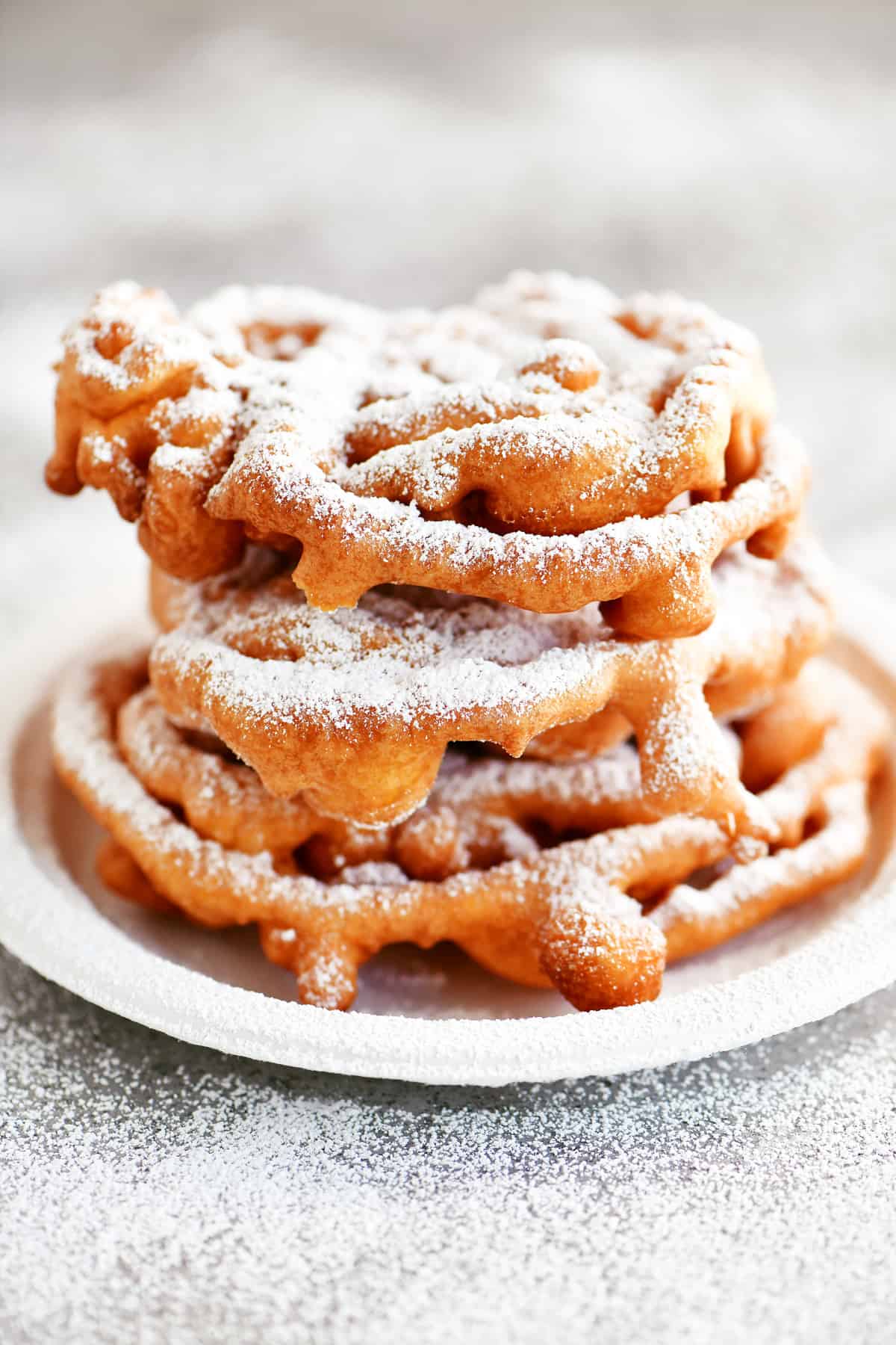 stack of funnel cakes