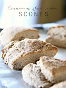 cinnamon sour cream scones
