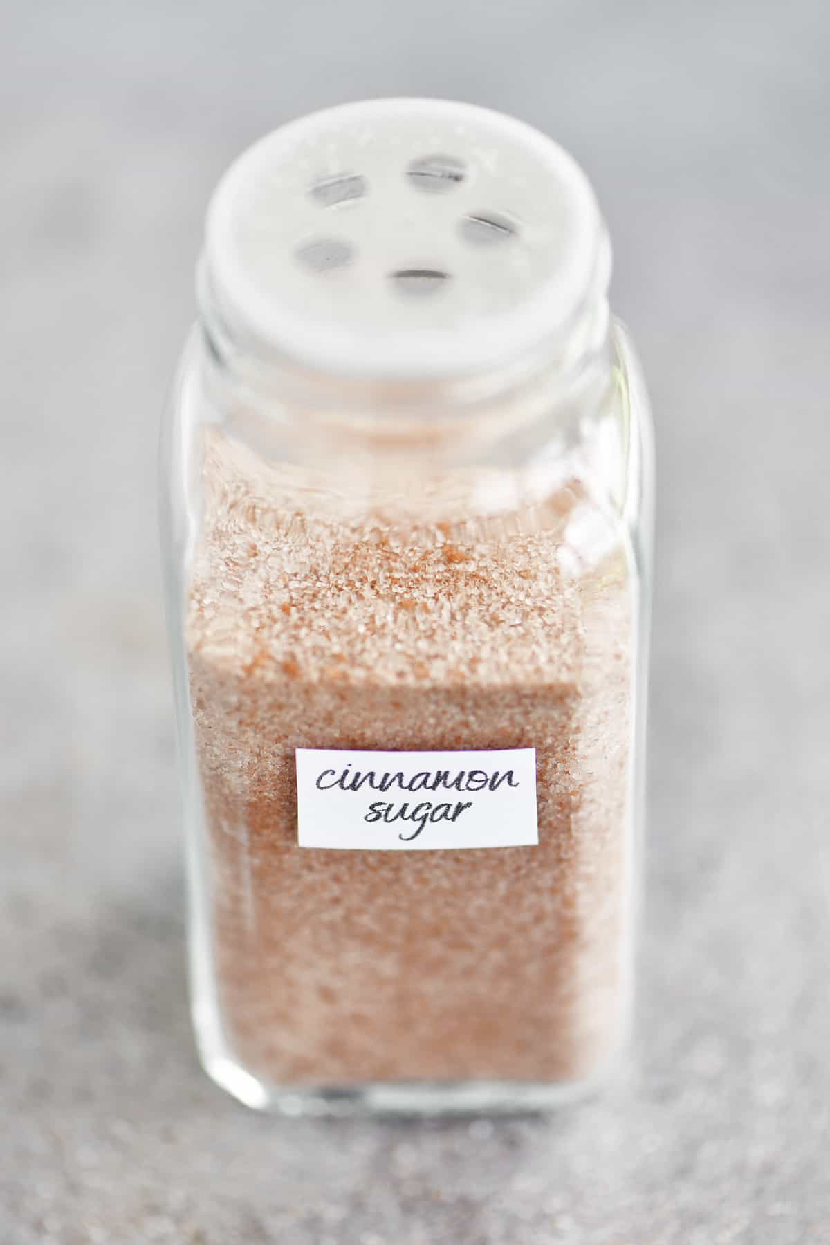 cinnamon sugar in a spice jar