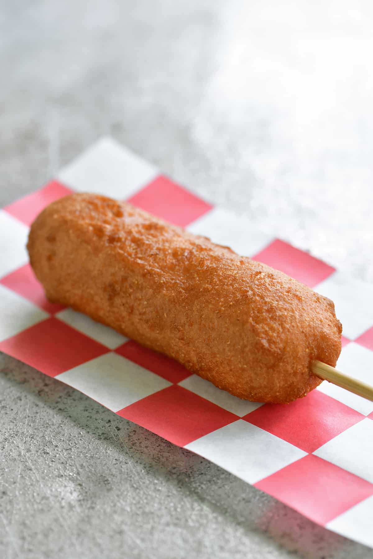 golden fried cheese on a stick