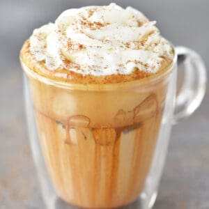 Iced pumpkin spice latte.
