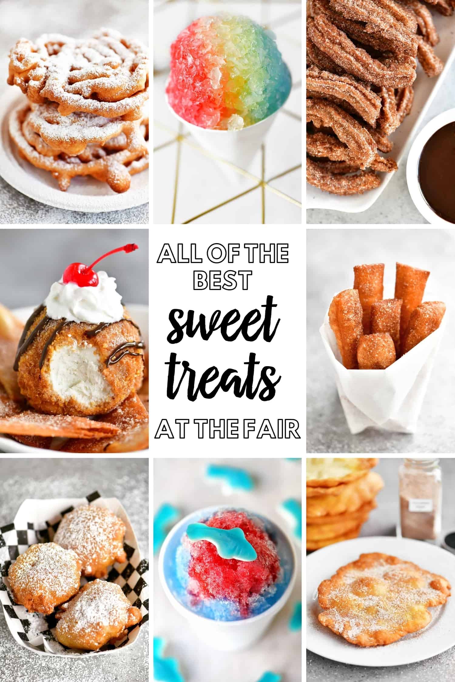 sweet treats collage