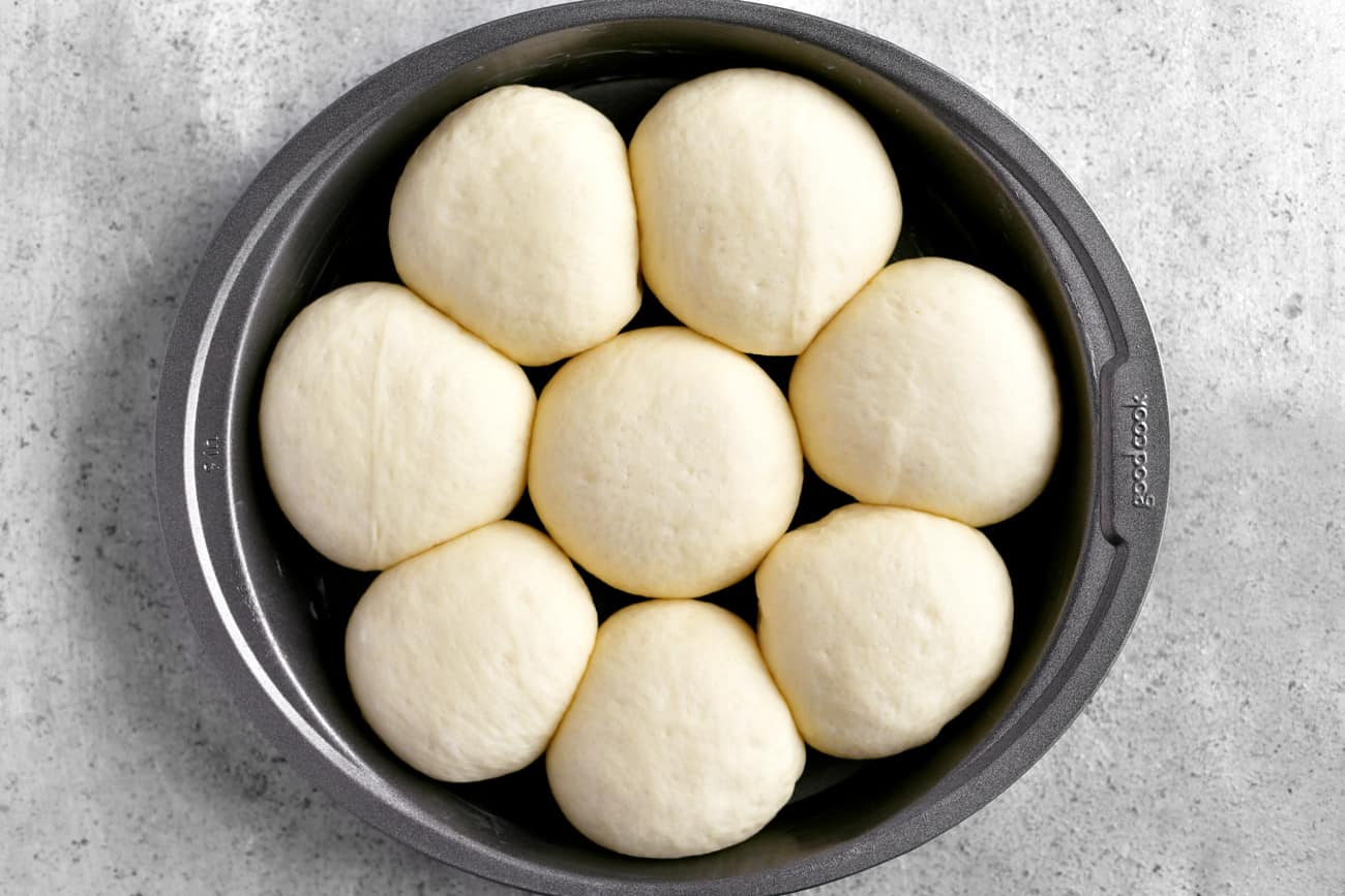 dough balls ready to bake