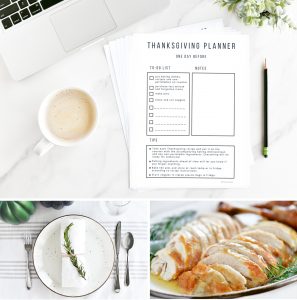 square thanksgiving planner collage