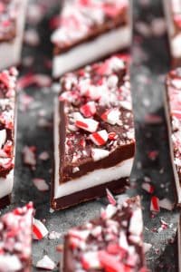 a close-up photo of the cut peppermint bars
