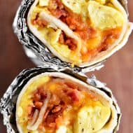 Bacon Egg and Cheese Breakfast Burritos