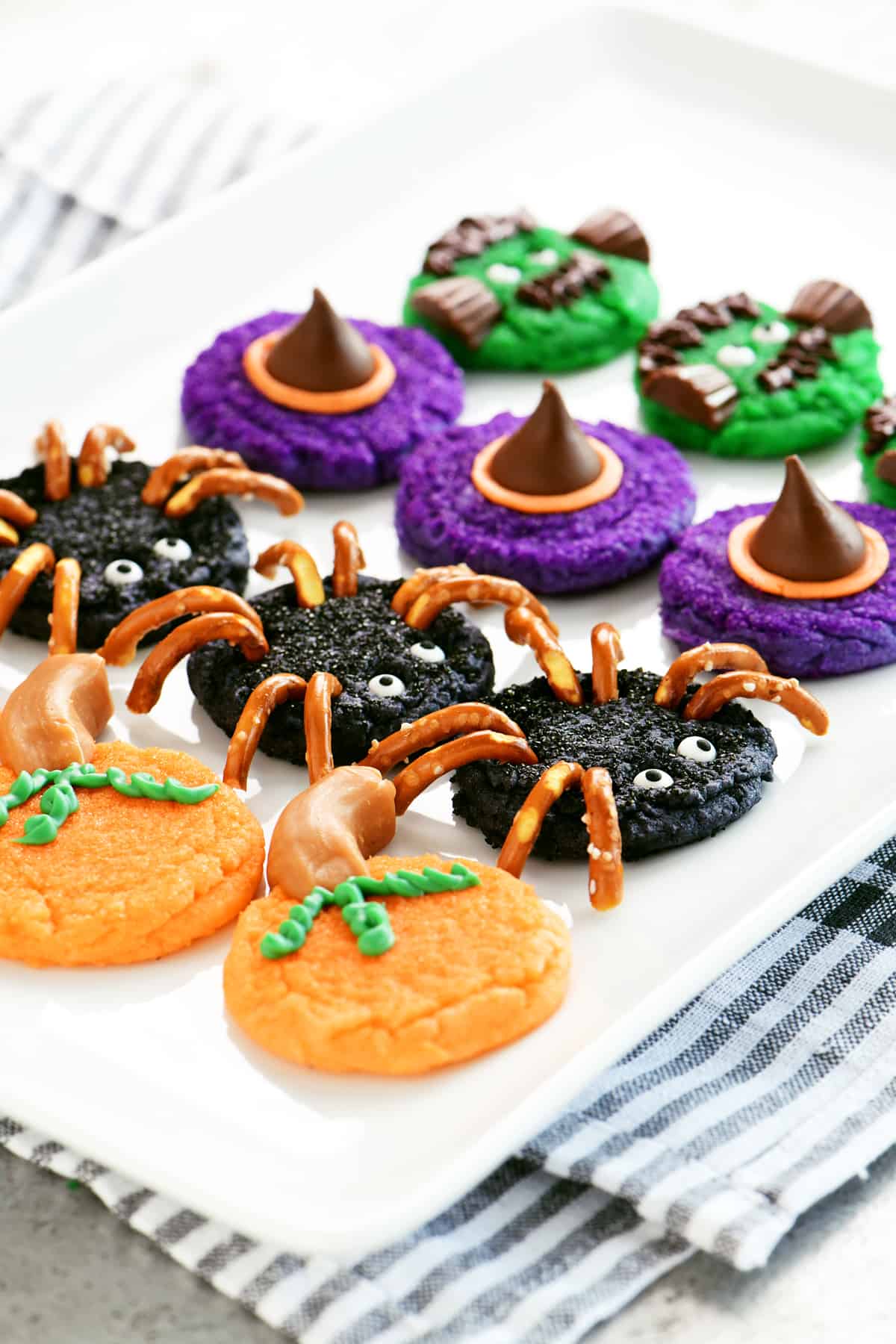 tray of Halloween Cookies