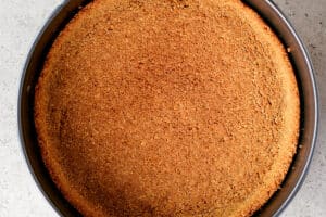 baked crust in springform pan