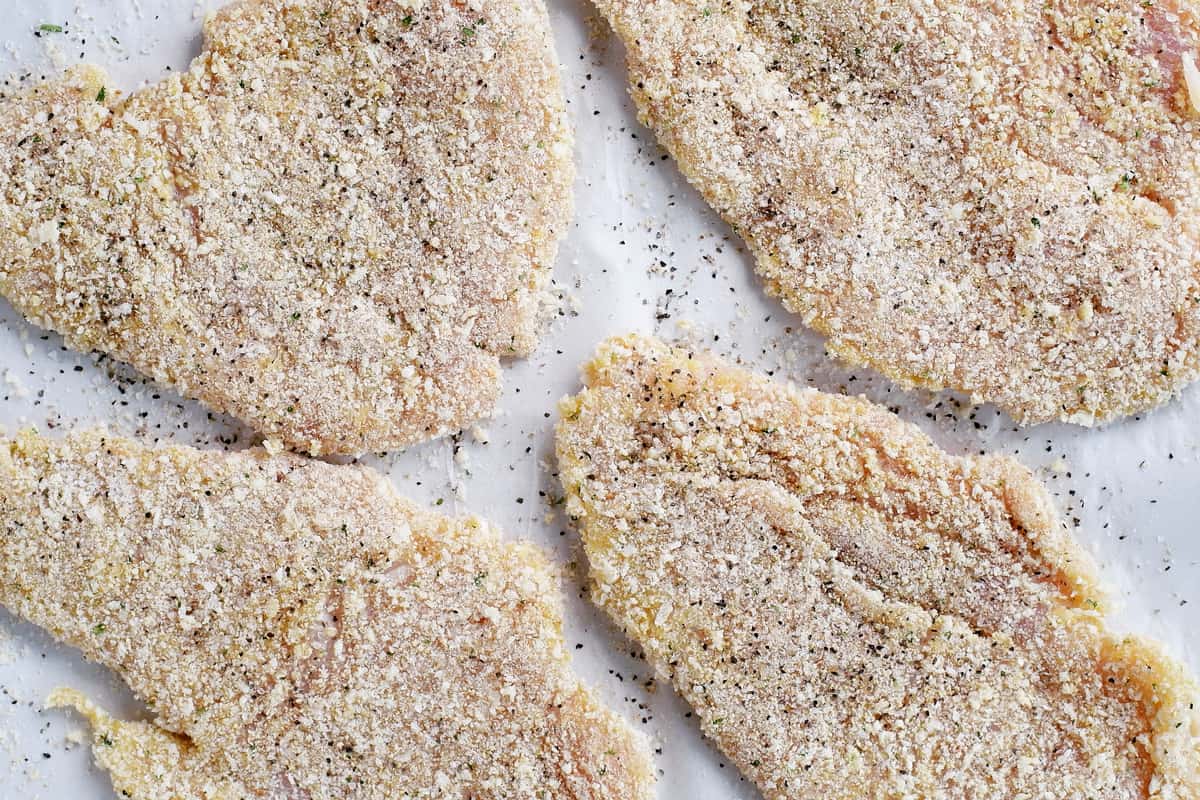 sprinkle chicken with salt and pepper