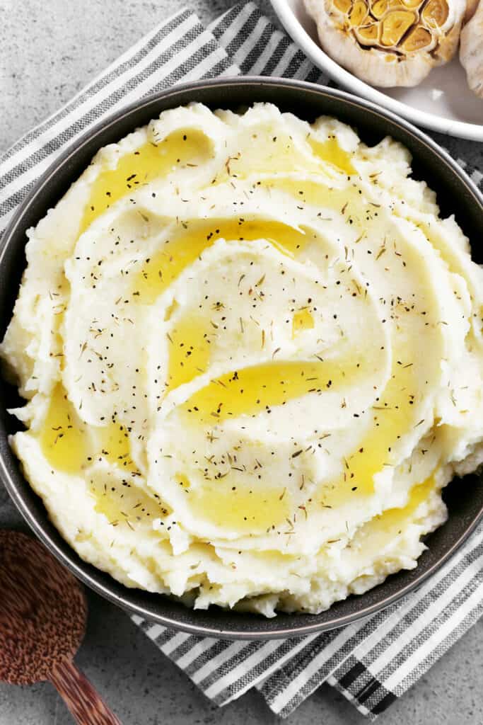 buttery potatoes in a dish